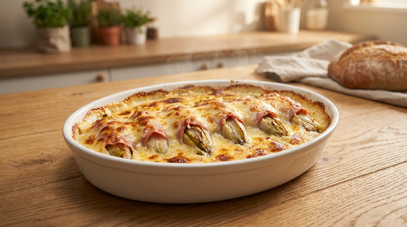 Recette endive au jambon : le gratin parfait