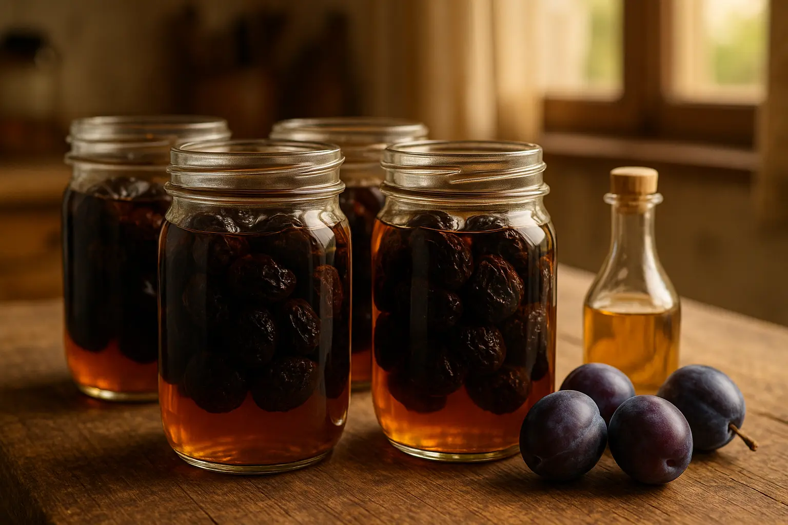 Pruneaux eau de vie : la recette facile de nos grands-mères