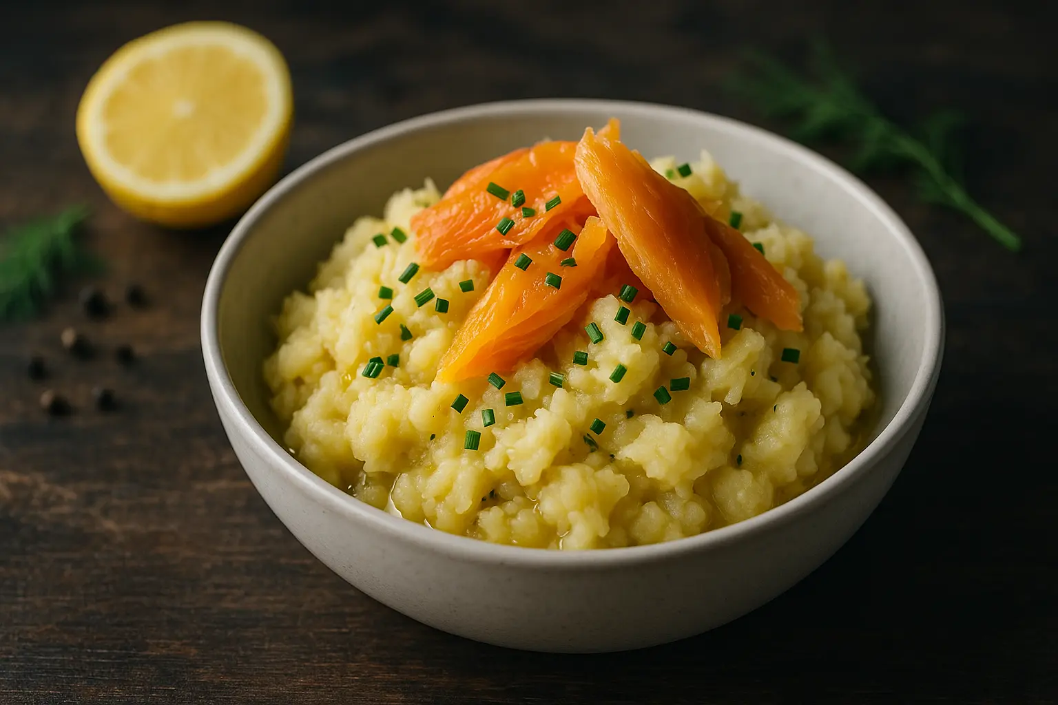 Recette haddock fumé pomme terre écrasé parmentier/salade