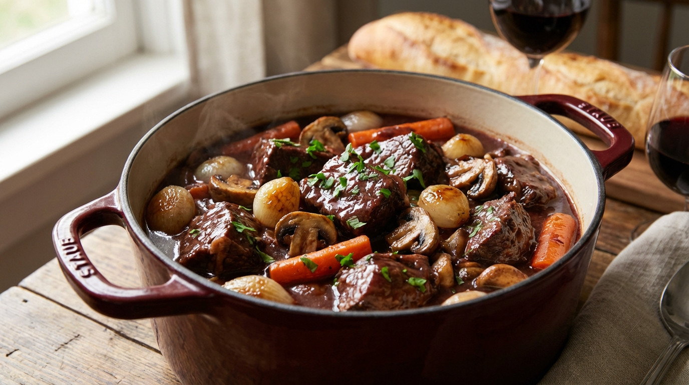 Recette boeuf bourguignon : réussir ce mijoté traditionnel