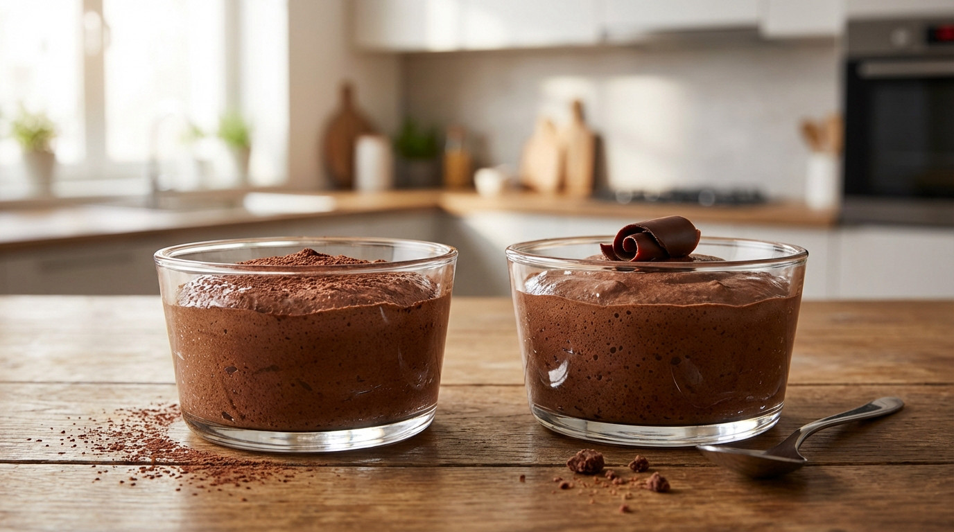 Recette mousse chocolat : aérienne et inratable pour 4