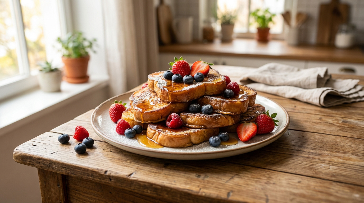 Recette pain perdu pour 4 : simple, rapide et inratable