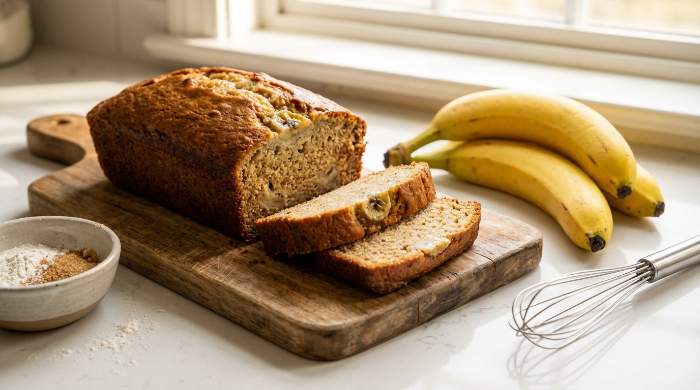 Recette banana bread pour 4 : le secret du moelleux