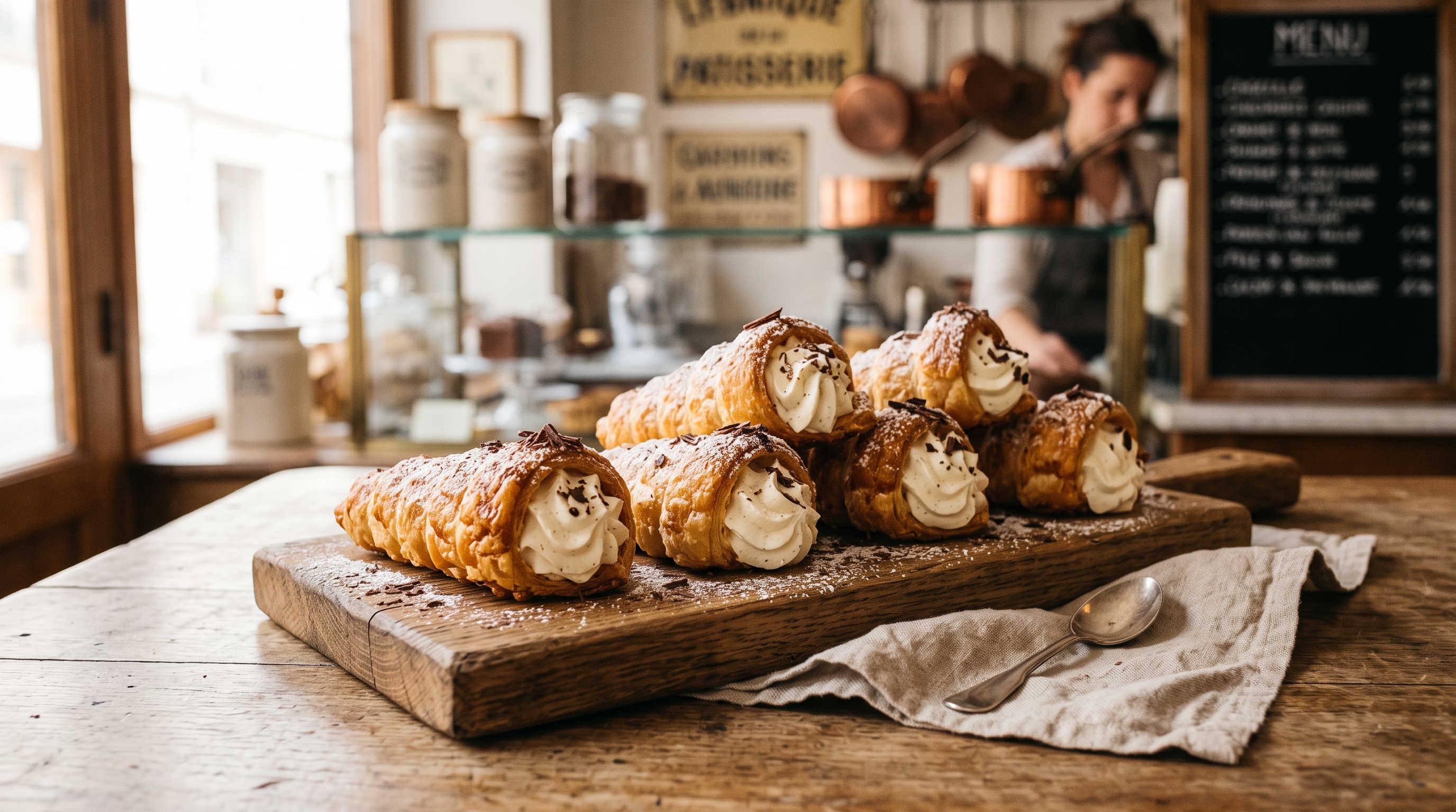 Cornets de Murat à la chantilly