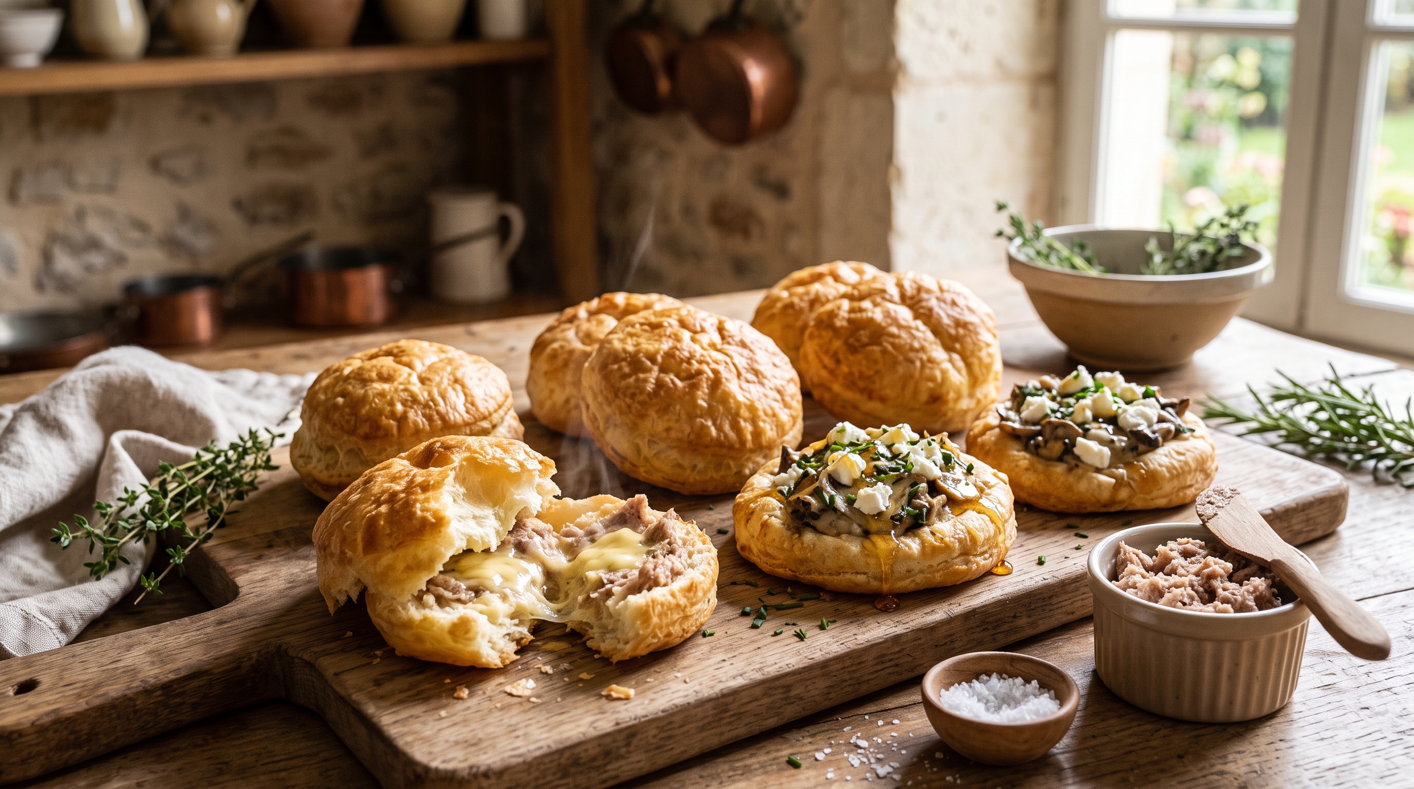 Fouées angevines garnies : la recette authentique du pain soufflé angevin