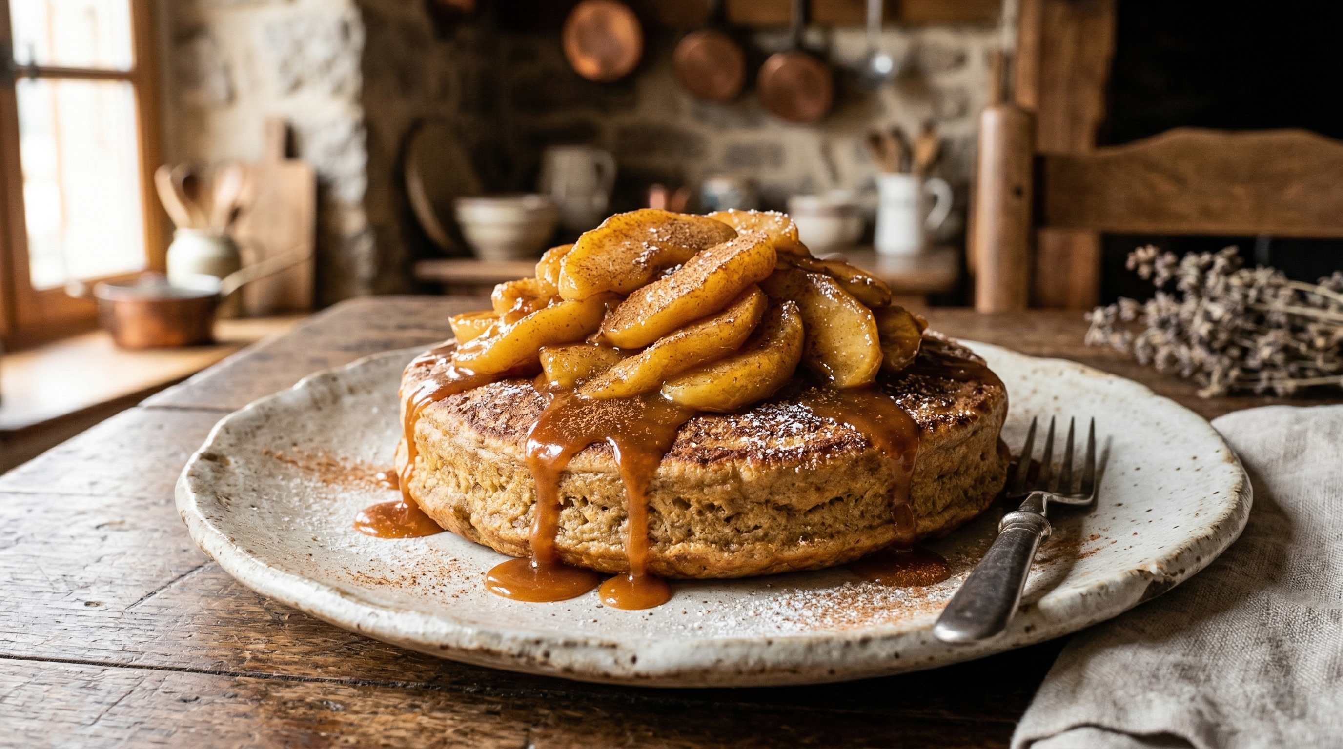 Matefaim ardéchois aux pommes caramélisées