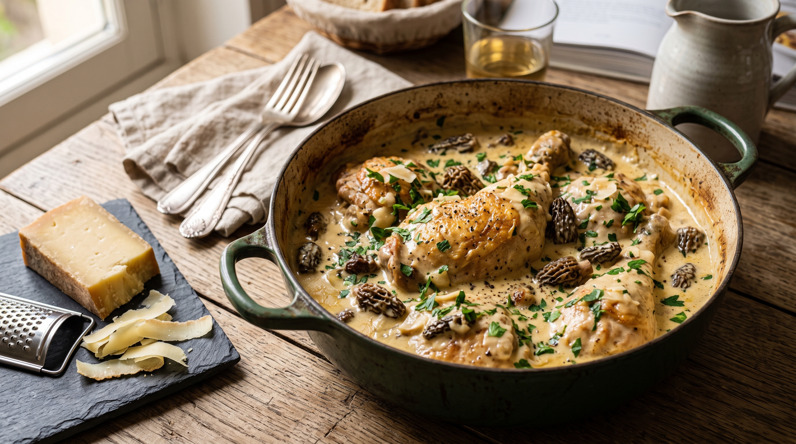Poulet au vin jaune et comté : la recette authentique du Jura