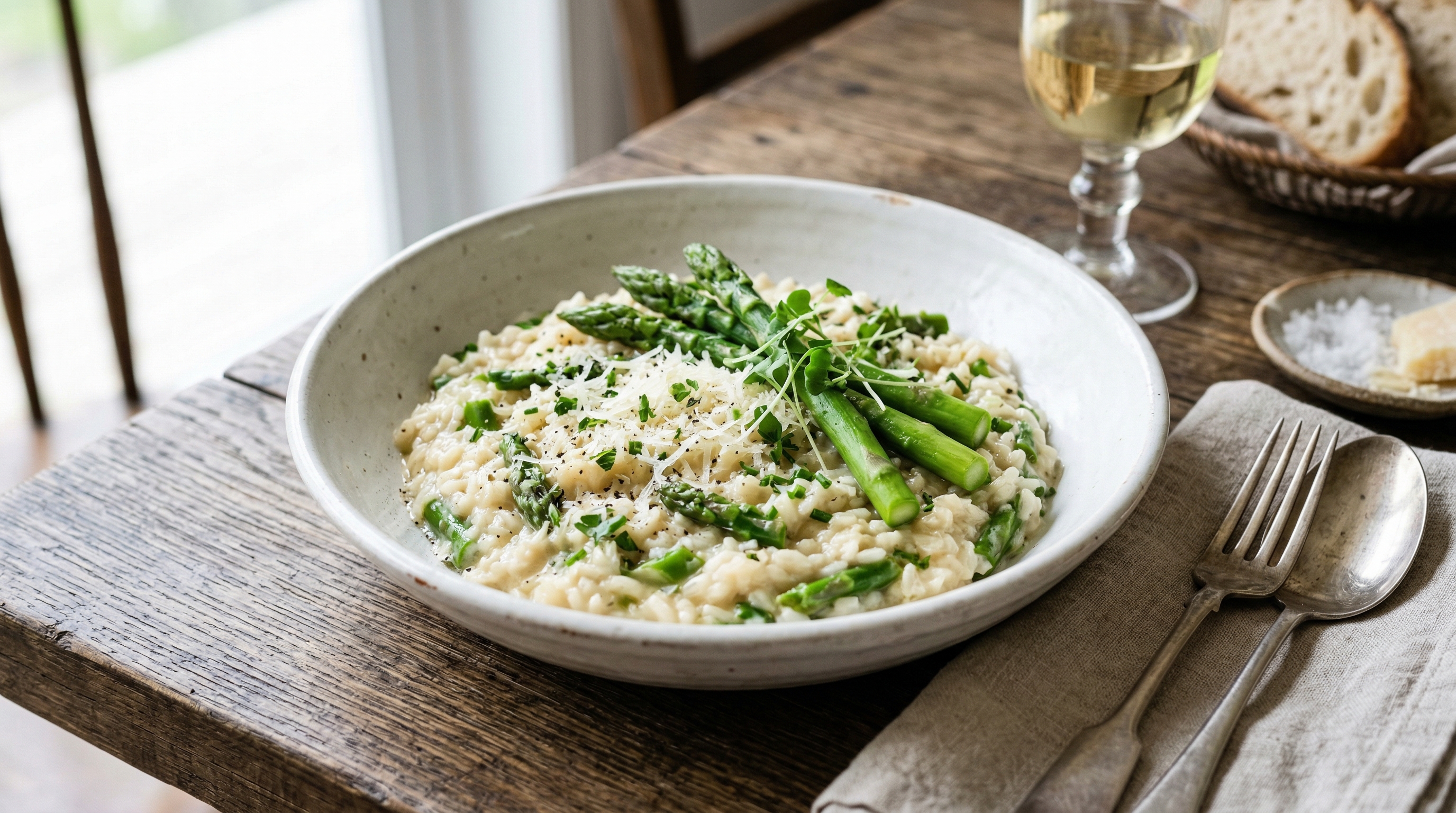 Risotto aux asperges : la recette authentique du printemps