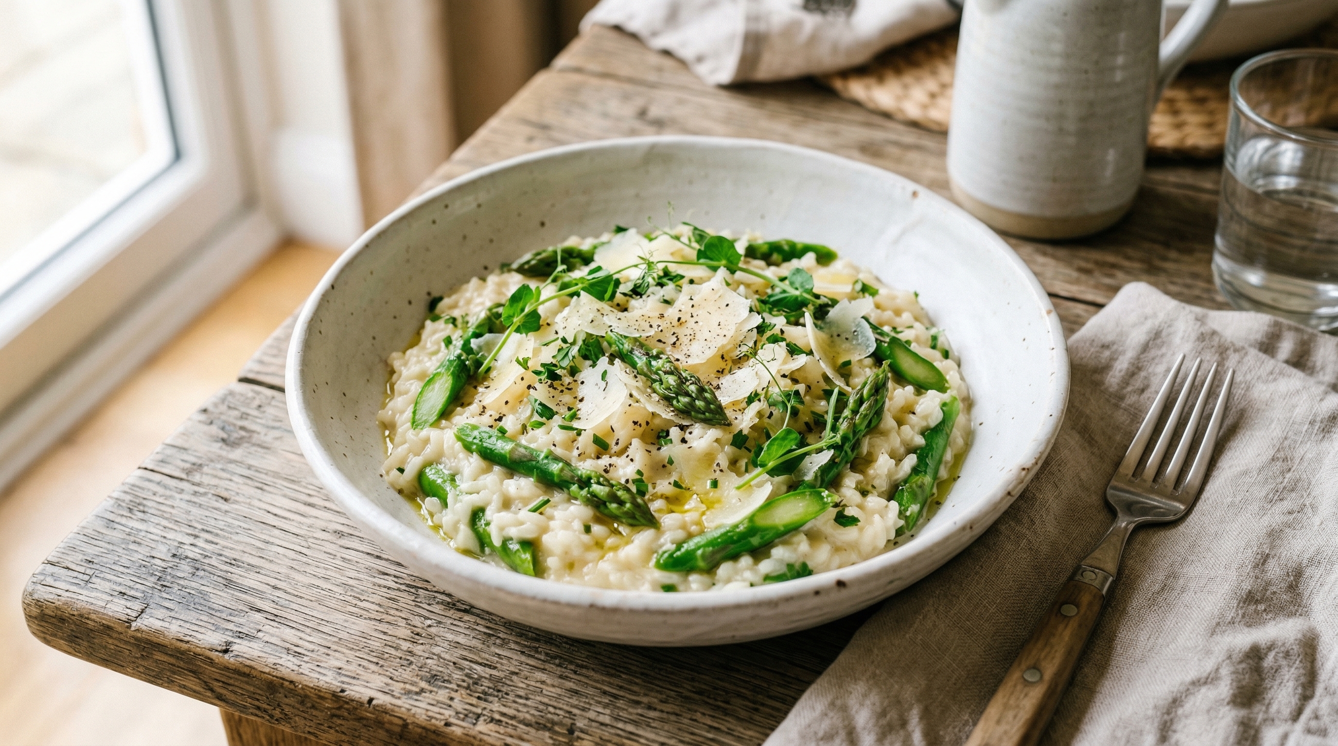 Risotto aux asperges : la recette crémeuse du printemps