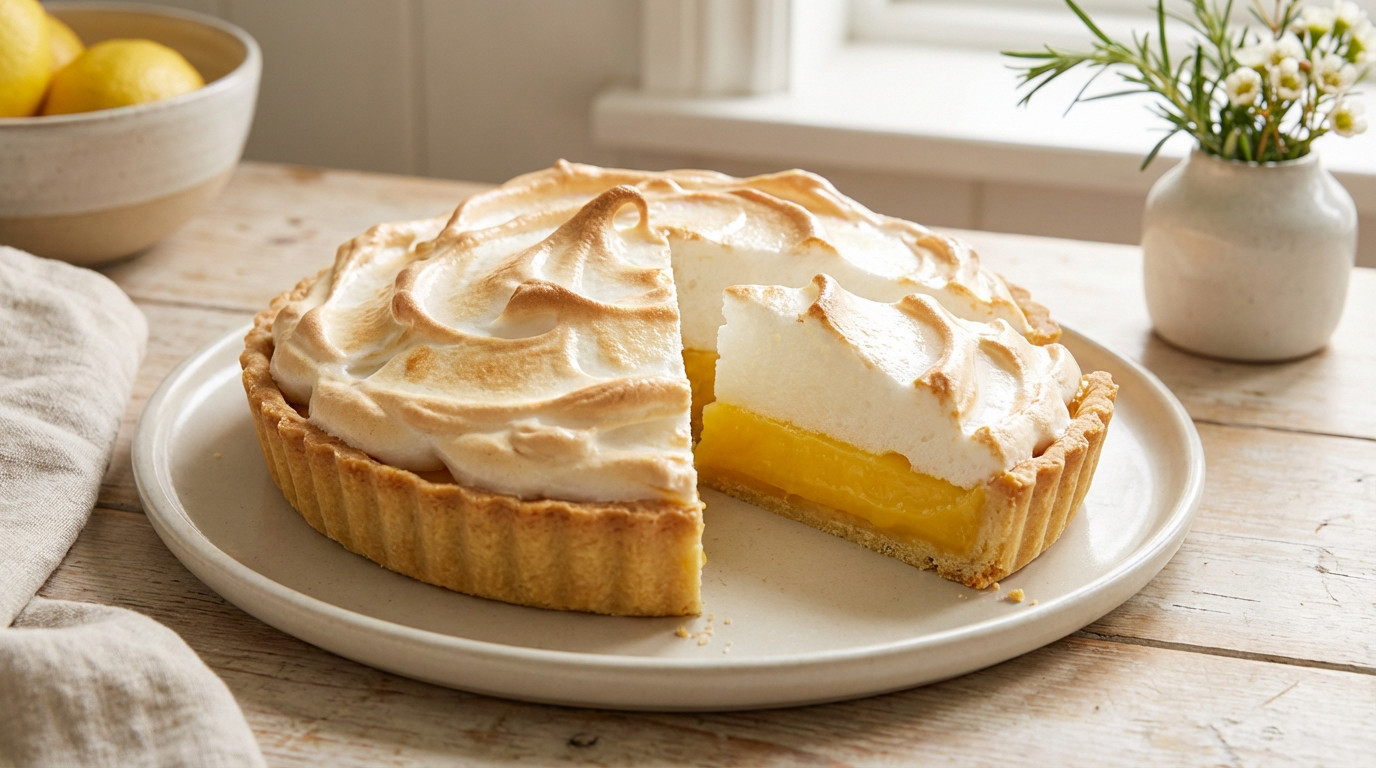 Tarte citron meringuée : recette inratable pour 4