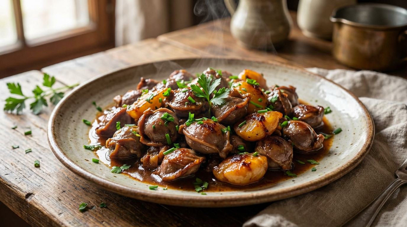 Recette gesiers volaille : l'astuce pour les rendre tendres